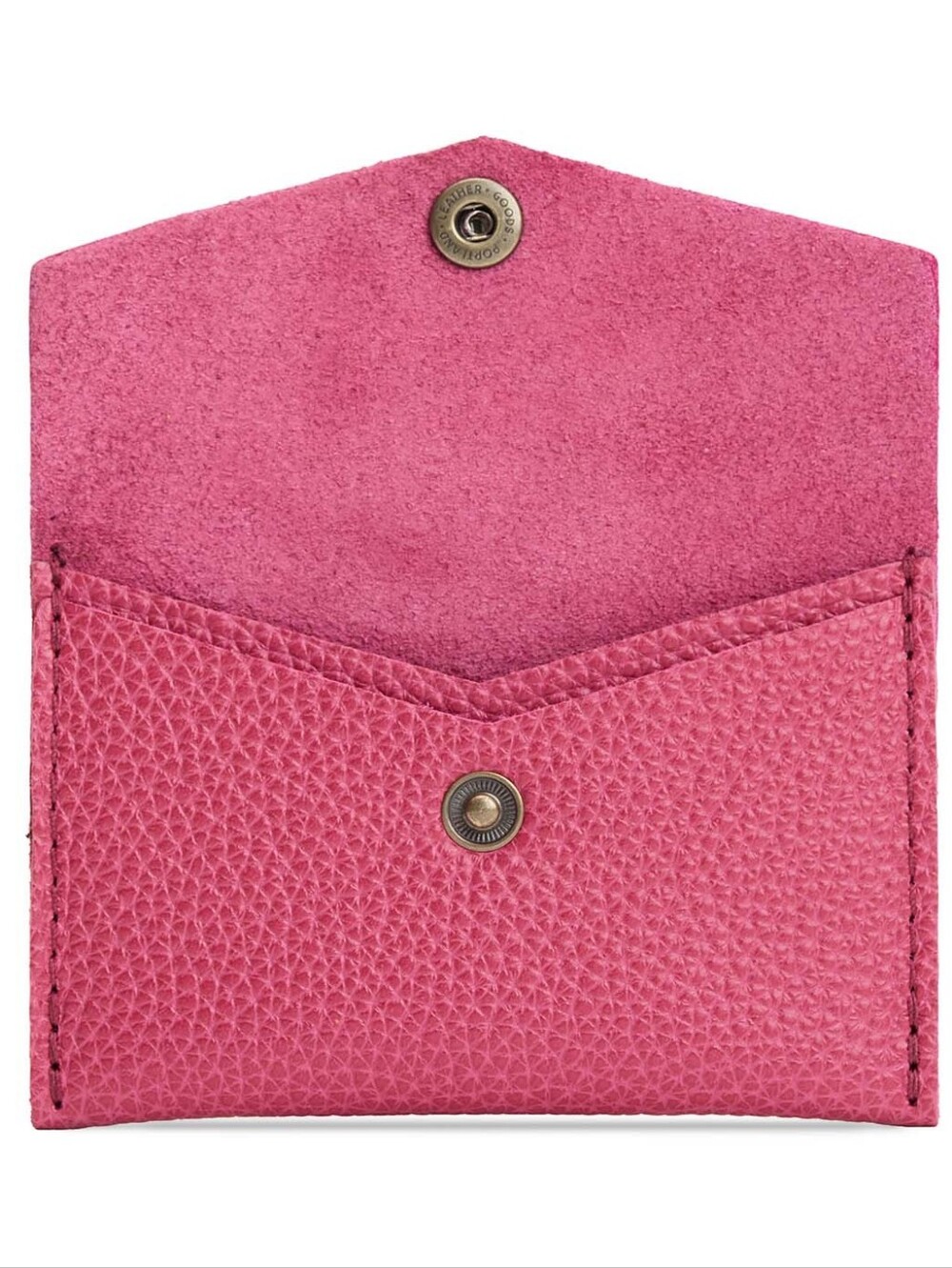Portland leather Mini Envelope Wallet (wild rose pink) - Picture 4 of 4
